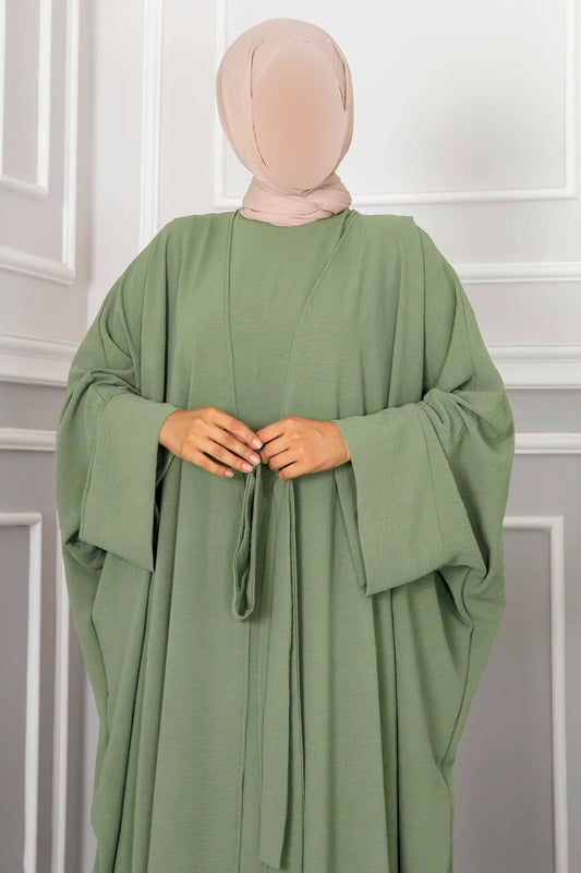 Leyli Hijab Abaya Set Minze