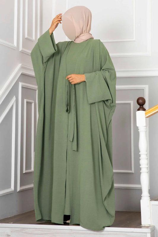 Leyli Hijab Abaya Set Minze